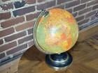 Vintage 1940s Replogle 10 Inch Illuminated Library Globe Mid Century Modern