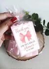 10-pack Soap Favors For Baby Shower Personalized Pink Bow Soap Party Favors