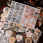 Autumn Quotes Fall Uv-dtf Crystal Cold Rub On Transfers Stickers For Glass Metal