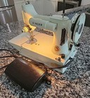 Vintage 1964 Singer 221k Featherweight Sewing Machine White No Bobinador