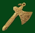 Rahu Magic Axe Amulet Lp Ya Than Khian Exorcism Meedmor Protection Wealth Lucky