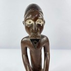 Bembe Sitting Male Figure On Custom Base South Kivo Congo