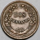 1933-c Peru Dos 2 Centavos Xf Radiant Sun Coin  24110302r 