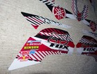 Yamaha 660r Raptor Red white Decals Stickers Quad Graphics 13pc Kit 2001 2005