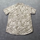 O neill Traverse Woven Button Up Hawaiian Shirt Short Sleeve Men s Size M Beige