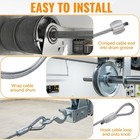 2pcs Garage Door Cables For 7 Ft Door     8 5 Ft Long Heavy Duty Wire Cable Rep   