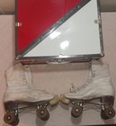 Vintage Chicago Roller Skates With Travel Case   Women s Size 8