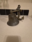 Vintage Bronze Ship Bell  Anchor Wall Mount