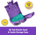   new Kinetic Sand  Castle Case With 1lb Teal Play Sand  Multipurpose Play Space