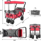 Foldable Carriage  Heavy-duty Foldable Carriage Trolley  Movable Canopy