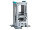 Simplay3 41807r-12 Toddler Tower Adjustable Stool  gray 