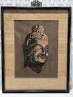Original Chinese Batik Print     lucky Buddha     Genuine Rare Vintage Asian Art