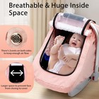 Waterproof Car Seat Cover Baby  3d Mink Dot Infant Car Seat Cover With 2 Breatha