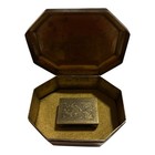 Antique Brass Snuff Box With Matchbox Holder From South Asia   Indian Design