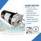    ust1152 1 5hp Pool Pump Motor For Hayward Super Pump Max Flow 56j Frame 115 230