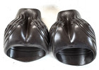  2pcs  Acavallo Anatomic No-turn Gel Hoof Boots Cob Gp701-cbrn  Brown