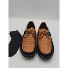 Men   s Oxford Derby Dress Shoes Brown Black Leather Size 16 Eu 49 New