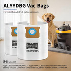 5 Pcs Shop Vac Bags 5-8 Gallon Type E h 90661 90671 Vac Bags By