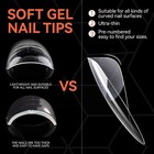 Vanfa Soft Gel Tip For Nail Extensions  short Coffin 