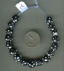 African Trade Beads Vintage Antique Venetian Glass Beads Black Skunk Beads Eye