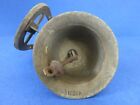 C 1870    india    Antique 19th Century  old Bronze  Ship Bell W  Verdigris    sonoma   