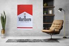 Marlboro Red Retro Flag banner merchandise advertising wall Art racing motorsport