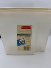 1980s Rubbermaid Cereal Storage Keeper Servin    Saver Dry Food Container Lot Of 2