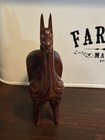 Llama Hand Carved Wood Folk Art Alpaca 6    Decor