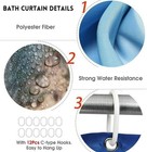 4pcs Christmas Shower Curtain Set  Cute Red Xmas Snowman Shower Curtain With Non