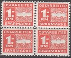 Stamp Germany Ostland Revenue Block Wwii Fascism War War Era Estonia Lot Mnh