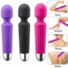 10 Speed Vibrater Massager Wand Personal Hand Held Powerful Waterproof For Women