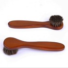 Wooden Shoe Brushes Set Natural Bristles 2 Types