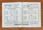Vintage 1934 Detroit Lions   Philadelphia Eagles Nfl Football Program October1 4