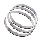 100pc Strong Stainless Steel Metal Cable Ties Zip Tie Wraps Exhaust Various Size