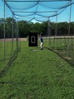 Batting Cage Net 14  X 14  X 70   42 Hdpe  60ply  With Door Heavy Duty Baseball 