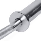 Cap Barbell 47 In  Olympic Ez Curl Bar With Collars  200lb Capacity  Chrome