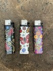  3  Retro Mod Butterflies Cigarette Lighters Disposable Full Size