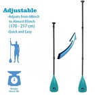 Sup Paddle Board Stand Up Adjustable Aluminum 4piece Floating Kayak Paddle