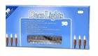 Clear Christmas Lights Out  Indoor Ul 50 Count Warm White Brown Wire Country New