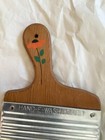 Vintage Wood   Tin Hand-e-washboard Small Laundry Clothes Washing Scrubbing Tool