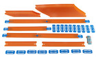 40 Feet Hot Wheels Kids Car Toy Stunt Track And Builder Pack W  Racing Play Set
