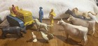 Vintage Marx   Other Makers Farm Animals Plastic And Rubber Toy Lot 1960   s