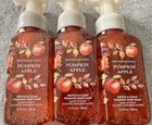 Lot Of 3 Pumpkin Apple Foaming Hand Soap Wash 8 75 Oz Bath Body Works   read  