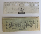Vintage Gibson Radio Rule Circuit Diagram Stencil W sleeve Engineers Technicians