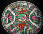 Antique Chinese Rose Medallion Famille Porcelain Hand Painted Export Plate 10 5 