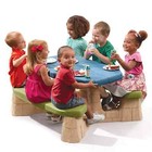Step2 Naturally Playful Picnic Table With Removable Umbrella  Plastic
