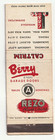 Matchbook Cover - Caltrim - Berry Garage Doors - Rezo - Fresno California