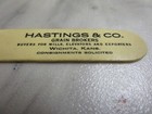 Vintage Advertising Letter Opener - Hastings   Co Grain Brokers - Wichita Kansas