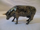 Cow Parade Figurine Tatooed Bovine  9171 2000 New York In Box Hang Tag  
