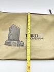 Vintage Third National Bank Vinyl Zipper Deposit Pouch 15    Advertising Bag